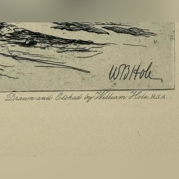 Original Etching “The End of the Forty Five Rebellion” by William Hole, 1882 - Picture 2 of 8